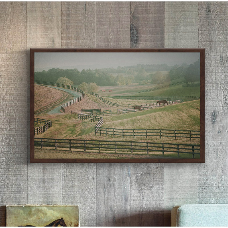 « open country », reproduction de photo sur papier encadrée, H 12 po x l 18 po