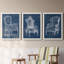 «Blue & White Asian Garden I», ensemble de 2 peintures sur toile encadrées-1465090205-1465090203