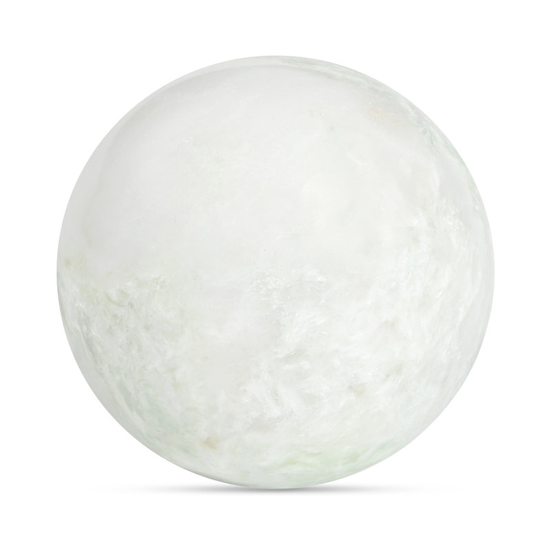Odessa Sphere Tabletop Accent Red Levanto Marble, White