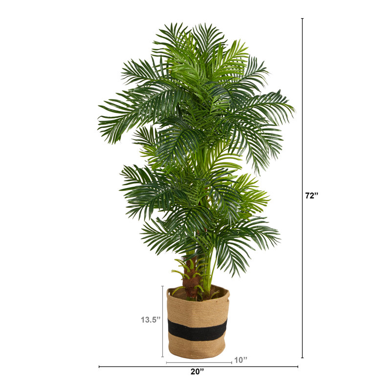 Palmier artificiel 72 po en pot