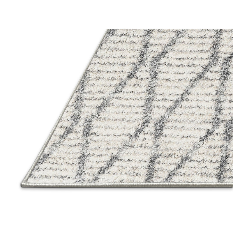 Geometric Indoor Rug, Rectangle 4' x 6'