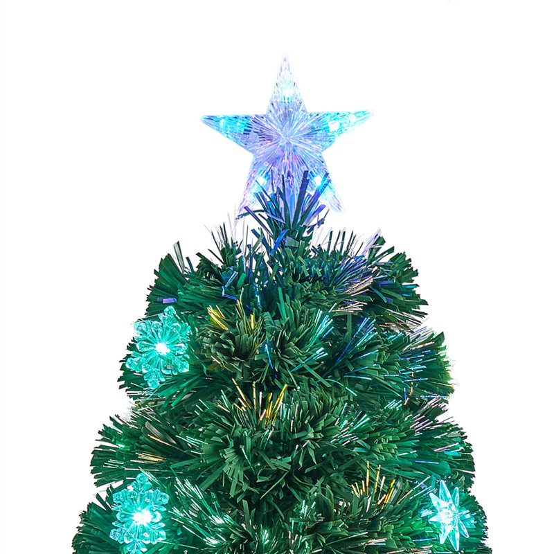 Lighted Artificial Spruce Christmas Tree, 4' H