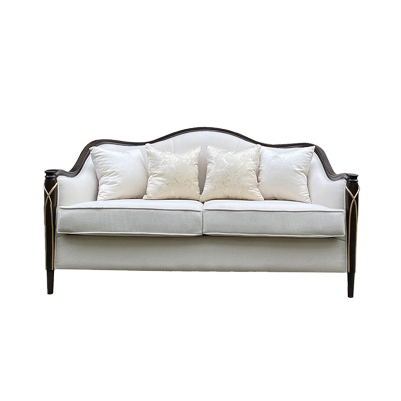 American solid wood light luxury fabric sofa