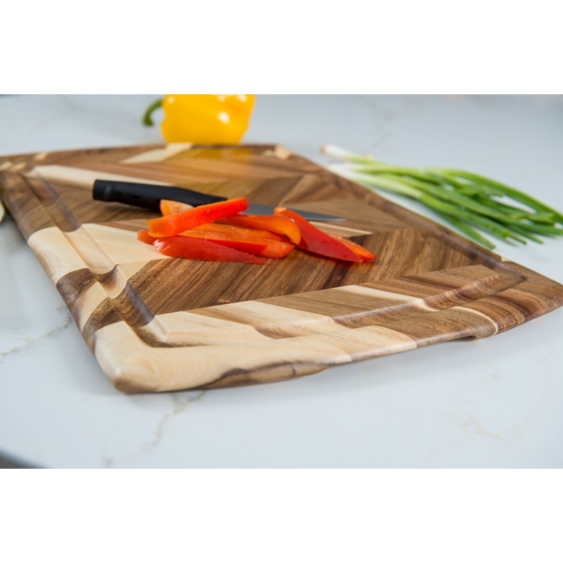 Acacia Herringbone Cutting / Serve Board