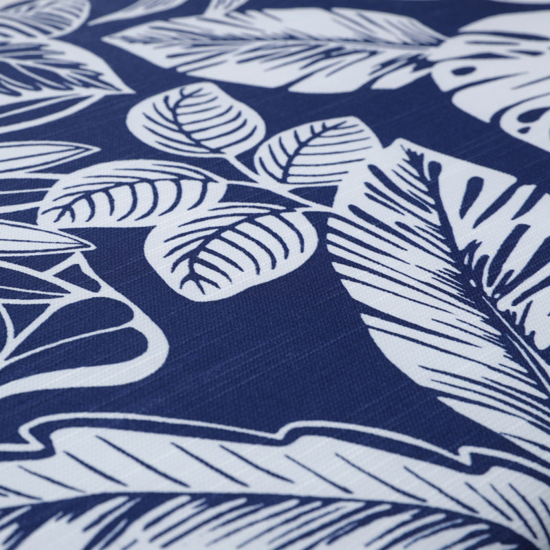  Coussin floral, Bleu marine