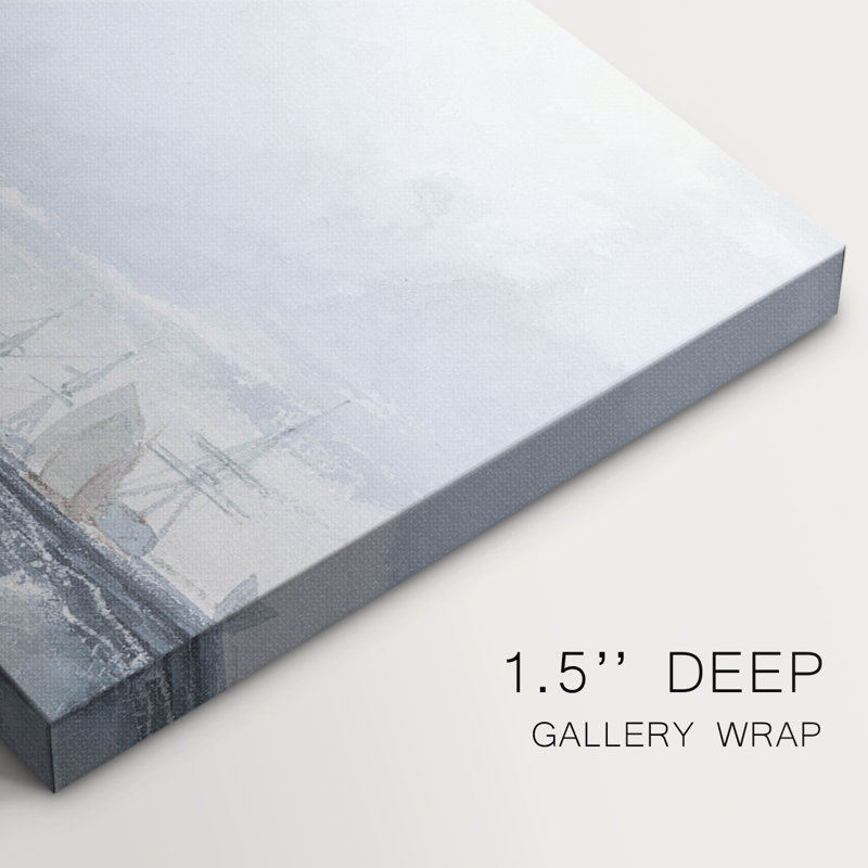 Nautical Series-CCCXXXIV- Gallery Wrapped Canvas -Ready to Hang, 16'' H x 32'' W
