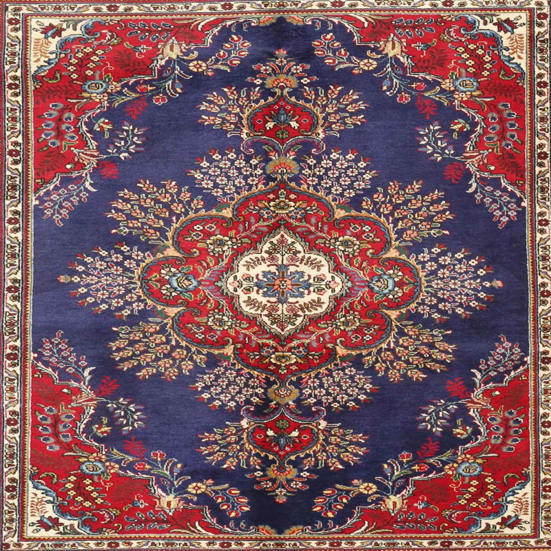 Lairgnen Oriental Indoor Rug, Round 4'