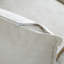 Chaise longue en chenille beige avec lit d'appoint et coins confortables, simple rembourrée, teinture confortable, espace