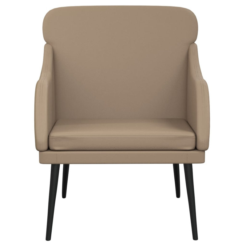 Nublin Faux Leather Armchair, Taupe