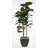 84'' Faux Fiddle Leaf Fig Tree in Metal Planter-1686055226