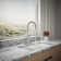 Kohler Crue Single Handle Semi-Professional Pre-Rinse Kitchen Faucet with Three-Function Pull Down Sprayer