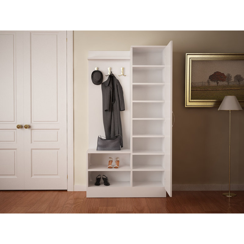 Syverson Hall Tree 90cm Wide with Shoe Storage