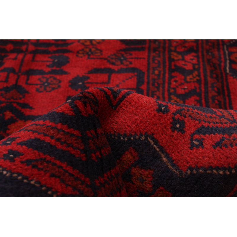 Tapis unique en laine noué à la main 5 pi x 6 pi 4 po nouvel âge Daisylynn