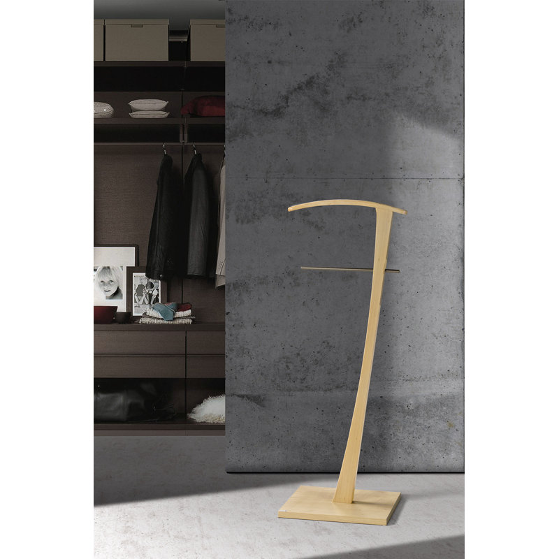 Rivero Freestanding Valet Stand, Natural