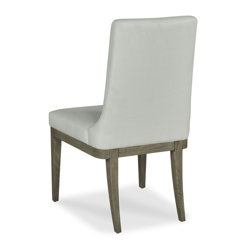 Marten Upholstered Dining Chair, White, Greige
