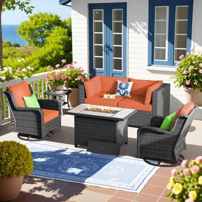 4 - Person Patio Conversation Sets with Cushions