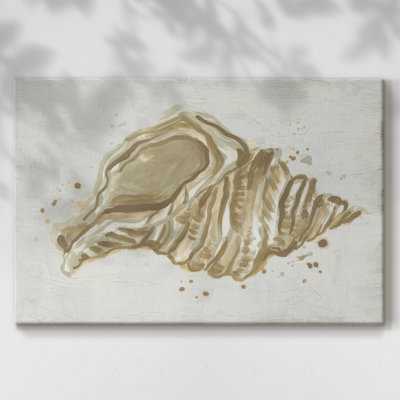 Neutral Shell Fresco II -Gallery Wrapped Cavas