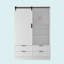 Armoire penderie haute avec tringle