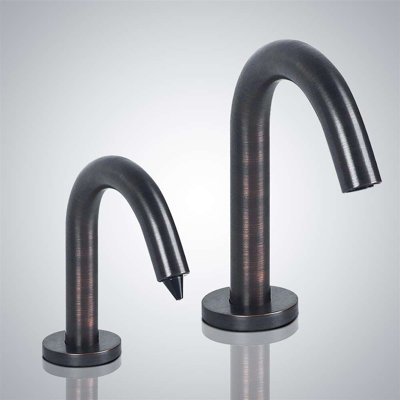 Antique Bronze Dual Sensor Touchless Faucet – Hands-Free and Hygienic