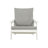 HIPS All-Weather Outdoor Single Sofa With Cushion, White/Grey