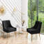 Chaise d'appoint en velours beige Baudel-1563904544