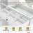 Glass Top White Makeup Vanity Desk with Mirror, Dressing Table with Cabinet with Doors