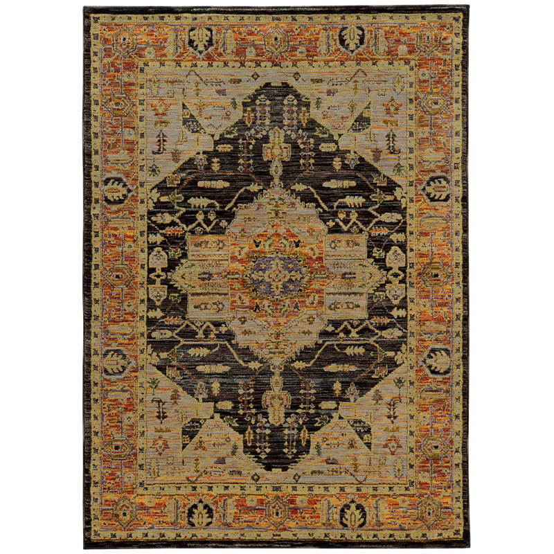 Tuma Oriental Indoor Rug, Rectangle 3'10" x 5'6"
