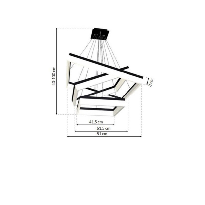 Nolhan 3 - Light Black Crystal Pendant