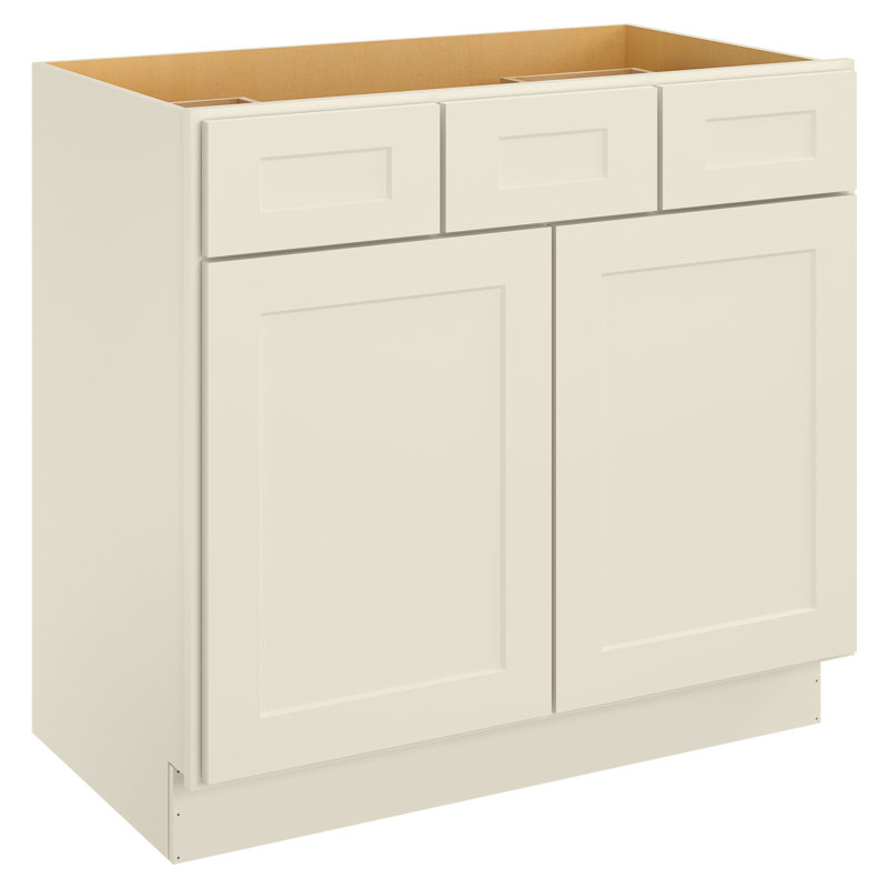 Armoire de base pour évier Homeibro, portes à fermeture douce, pour la salle de lavage, la salle de douche, la buanderie