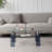 Tempered Glass Coffee Table, Modern Glass Coffee Table for Living Room, 2-Tier Storage Center Coffee Table with Legs-368342945