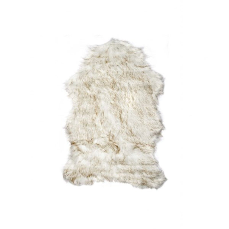 Tapis en fausse peau de mouton Asmat, 2 pi x 3 pi