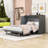 Wooden 2 Drawer Murphy Bed with USB Ports and Built-in Outlets-1086318017-1086318079