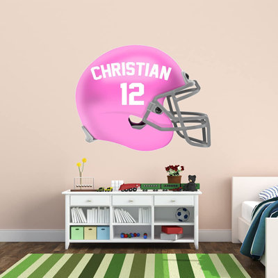 Adhésif mural casque de football