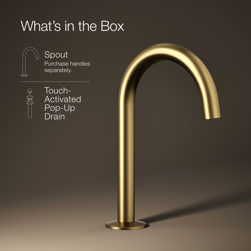 Components Bathroom Sink Spout With Tube Design