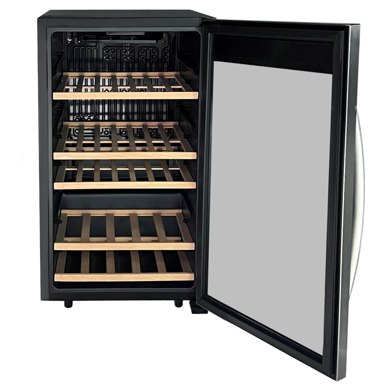 Stainless Steel Single Zone 50 Bottle Wine Refrigerator