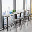 Maurietta Stone Top Metal Base Dining Table-368727295