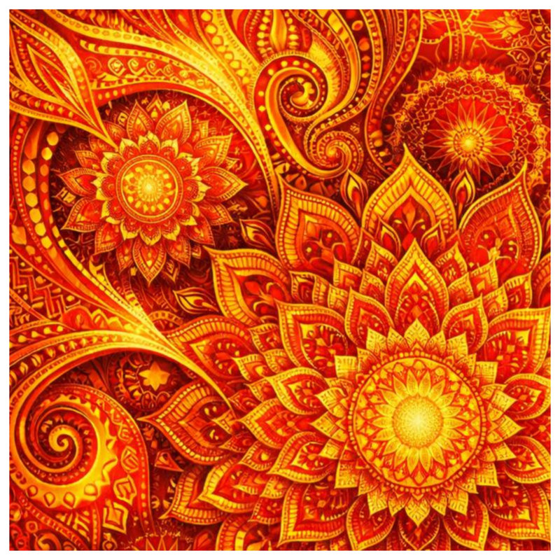 Couvertures complexes d'art mandala, 60in W x 80in H