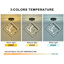 3 - Light 30cm LED Semi Flush Mount