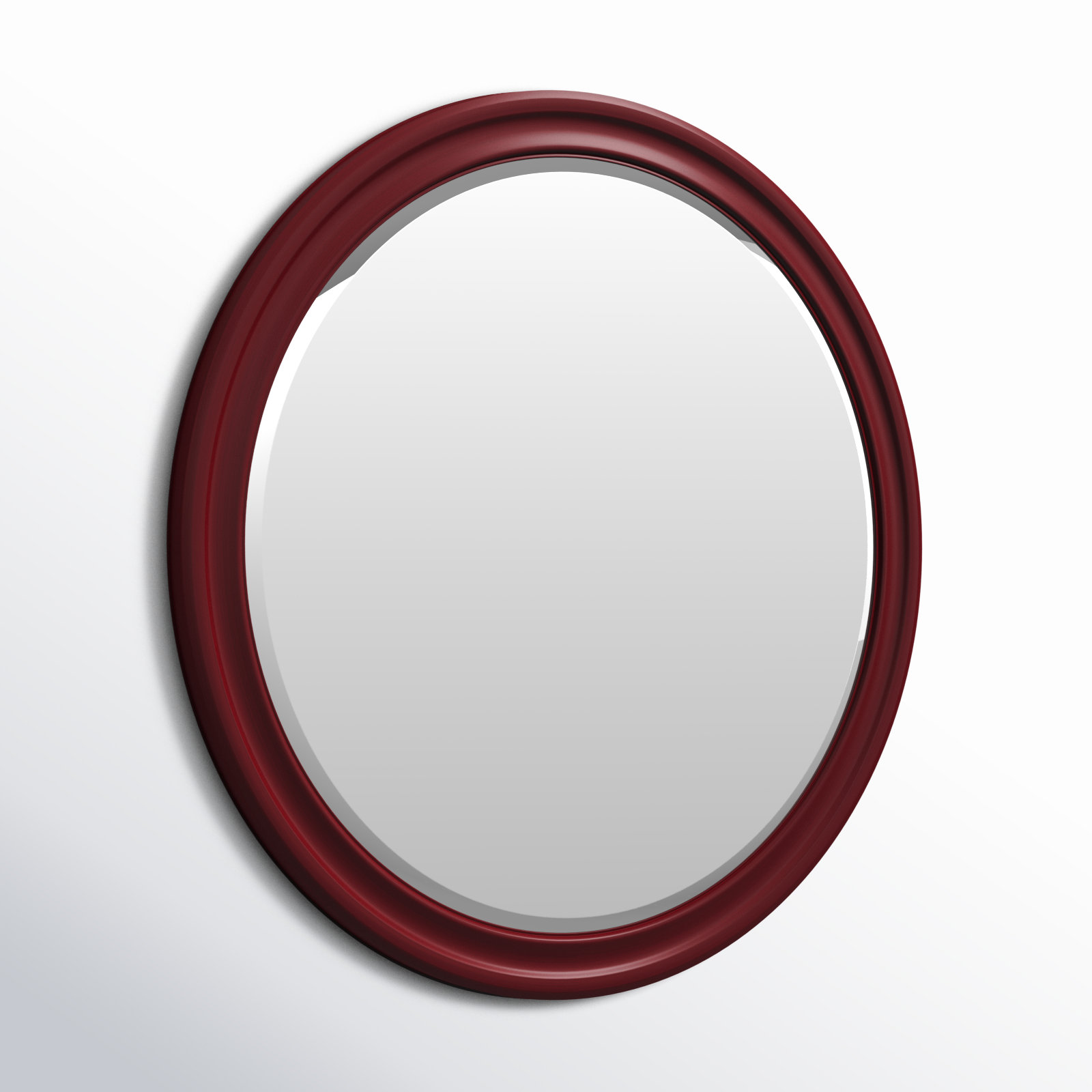 Talvi 36" Accent Mirror, Burgundy