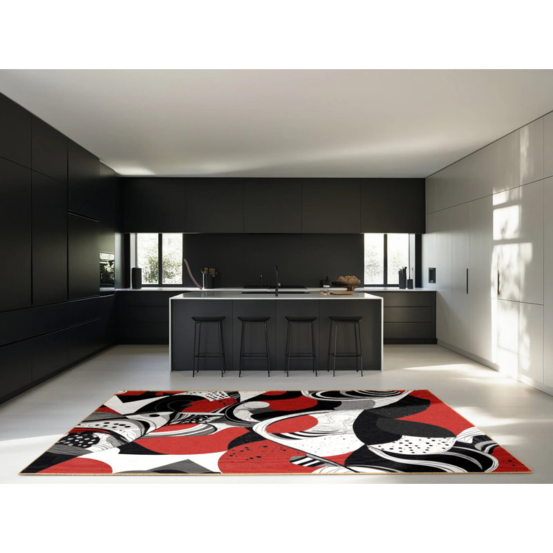 Obsidian Whisper Rug, Square 4'