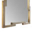 Creedence Rectangle Brass Mirror