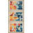 Abstract Vibrant Color Blocks " Bright Orange Mid-Century Modern Retro Shape Polygon " 3 - Pieces-100136156-100136153