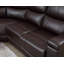 Canapé modulaire inclinable électrique en cuir vegan de 96 po de largeur avec rangement et porte-gobelet Wayland-2132998763
