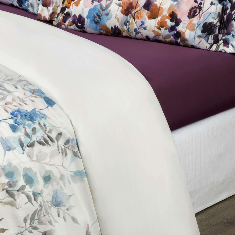 Annabel Rayon Floral Fitted Sheet, Full
