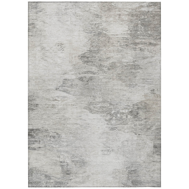 Fayme Washable Abstract Indoor / Outdoor Rug