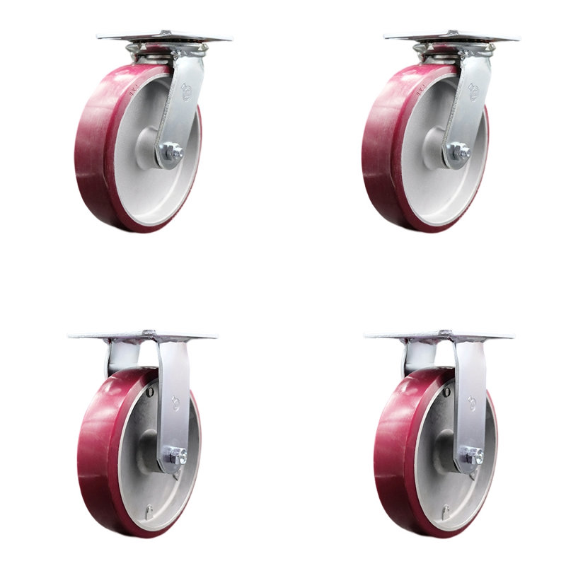 Ensemble de roulettes 4 pièces sur roulettes 4 pièces 2 pièces