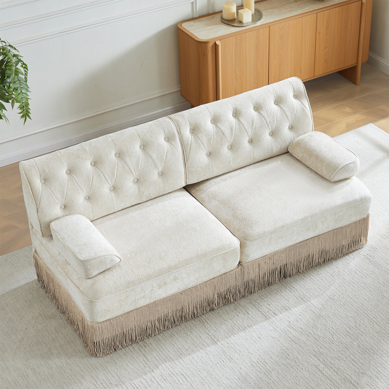 Canapé Chesterfield, Beige