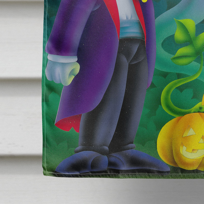 Drapeau Dorte Halloween avec Dracula et Frankenstein, H 28 po x l 40 po