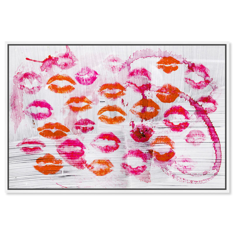 " Too Much Wine " Painting Print, Black Wood Framed, 31" H x 46" W x 1.75" D