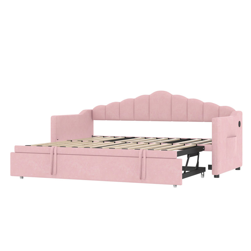 Lit de jour tapissier, Rose
